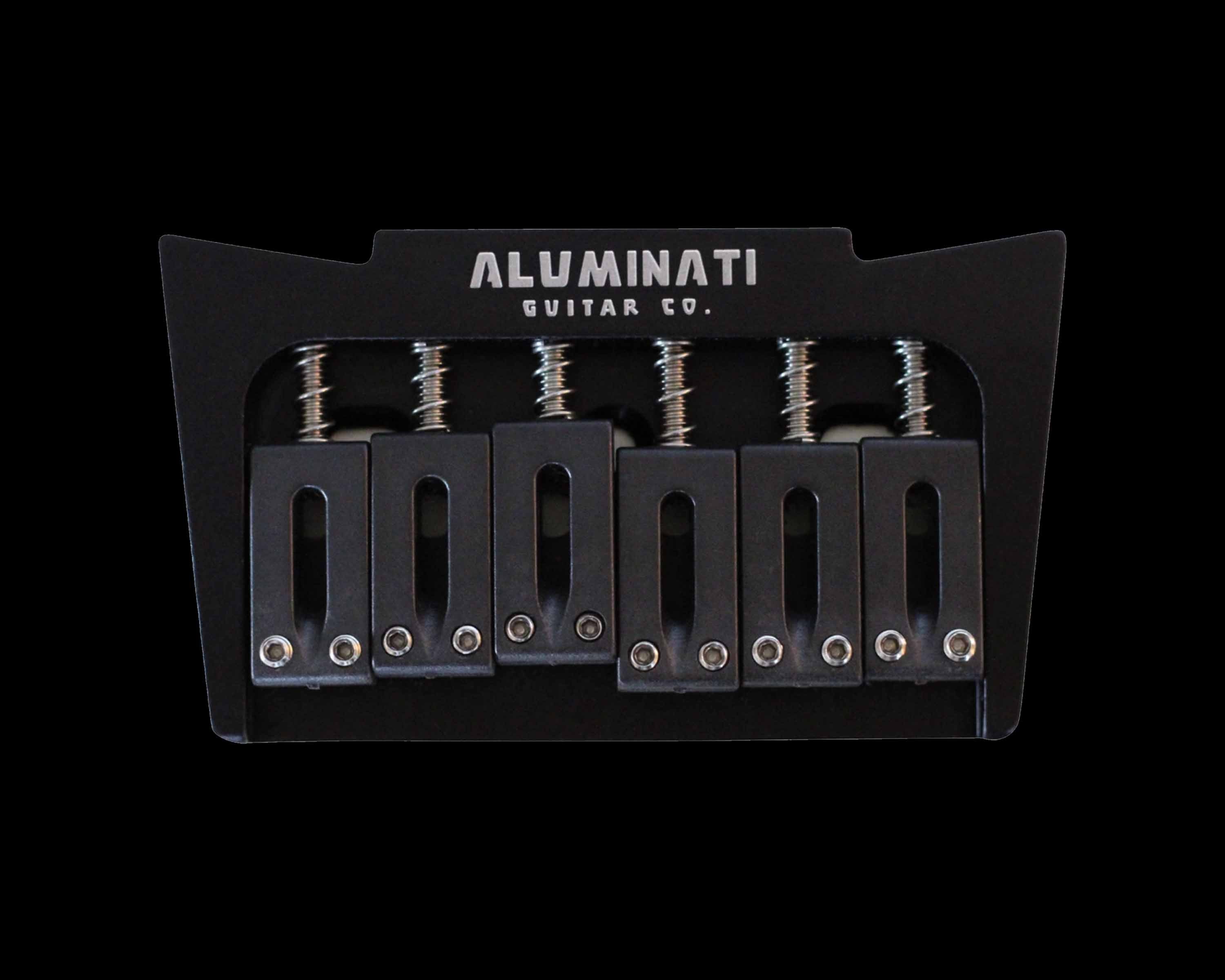 AlumiCrown High Performance Aluminum Guitar Bridge (Basic Black