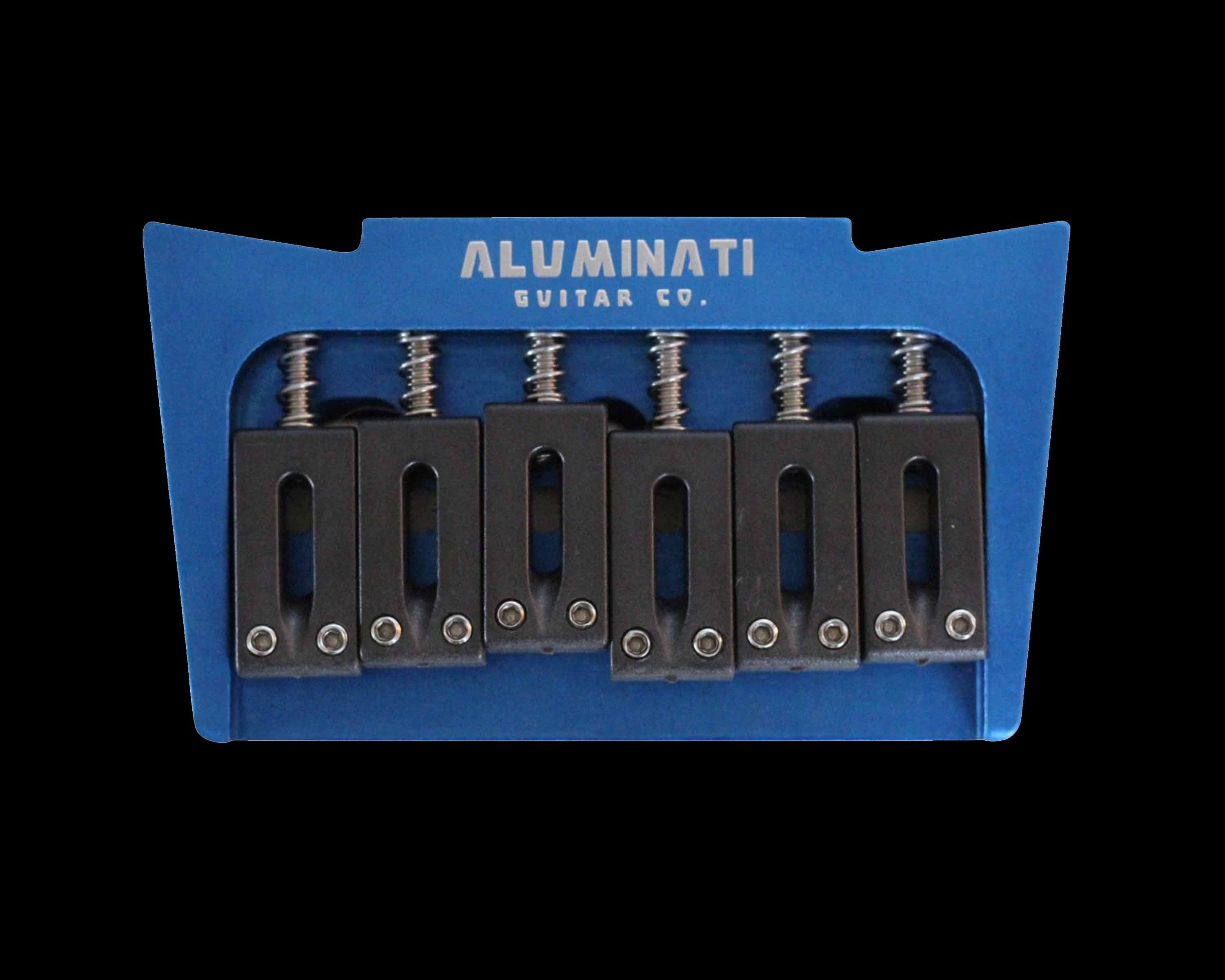 AlumiCrown High Performance Aluminum Guitar Bridge (Electric Blue