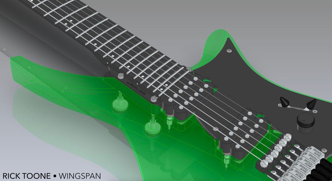 Wingspan™ 6 Guitar By Rick Toone – Aluminati Guitars