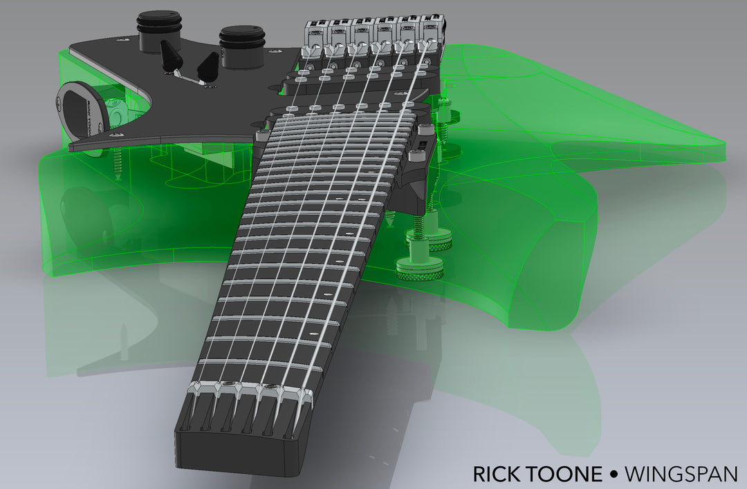 Wingspan™ 6 Guitar By Rick Toone – Aluminati Guitars